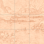 Sepia sketch with grid