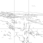 Line drawing with grid