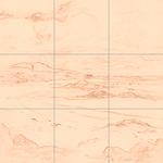 Sepia sketch with grid