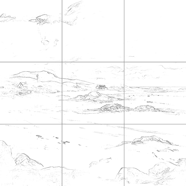 Sketch with grid