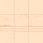 Sepia sketch with grid