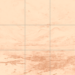 Sepia sketch with grid