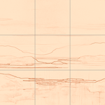 Sepia sketch with grid