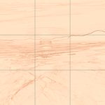 Sepia sketch with grid