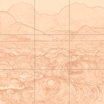 Sepia sketch with grid