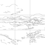 Line drawing with grid