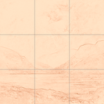 Sepia sketch with grid