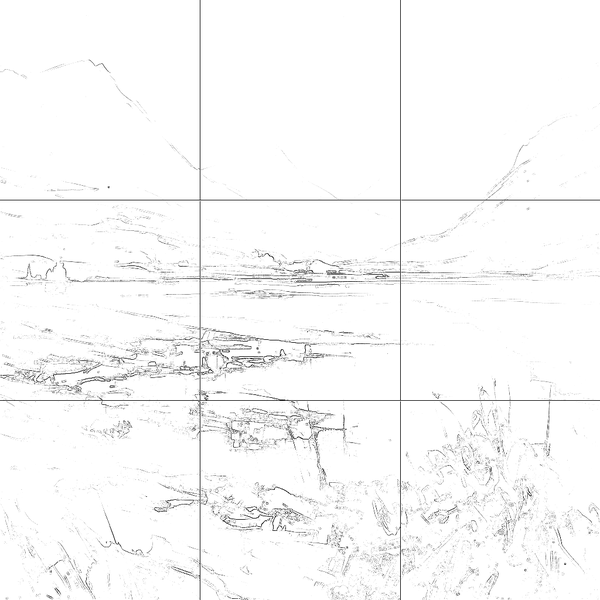 Sketch with grid