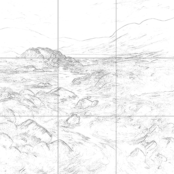 Sketch with grid