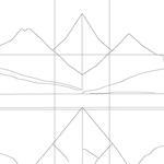 Line drawing with grid