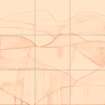 Sepia sketch with grid