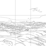 Line drawing with grid