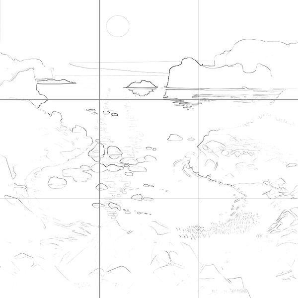 Sketch with grid