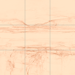 Sepia sketch with grid