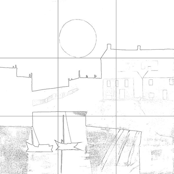 Sketch with grid