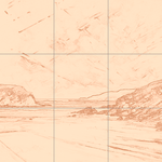 Sepia sketch with grid