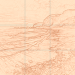 Sepia sketch with grid