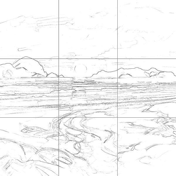 Sketch with grid