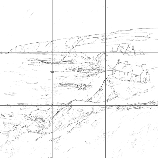 Sketch with grid