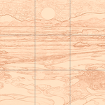 Sepia sketch with grid