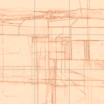 Sepia sketch with grid