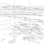 Line drawing with grid