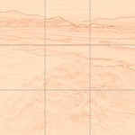 Sepia sketch with grid