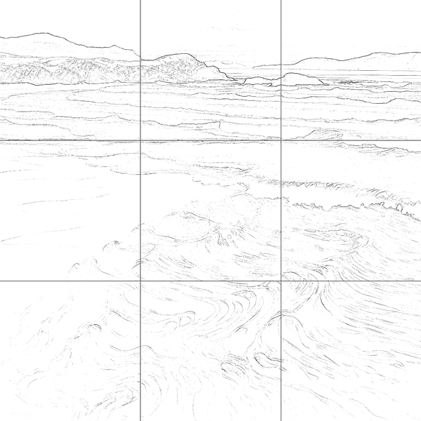 Sketch with grid