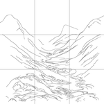 Line drawing with grid