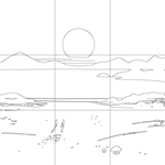 Line drawing with grid