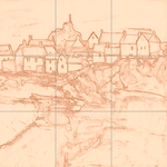 Sepia sketch with grid