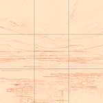 Sepia sketch with grid