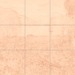 Sepia sketch with grid