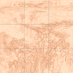 Sepia sketch with grid