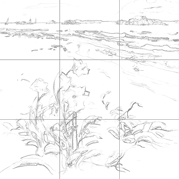 Sketch with grid