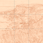 Sepia sketch with grid