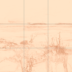 Sepia sketch with grid