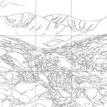 Line drawing with grid