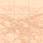 Sepia sketch with grid