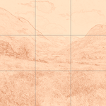 Sepia sketch with grid