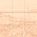 Sepia sketch with grid