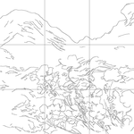 Line drawing with grid