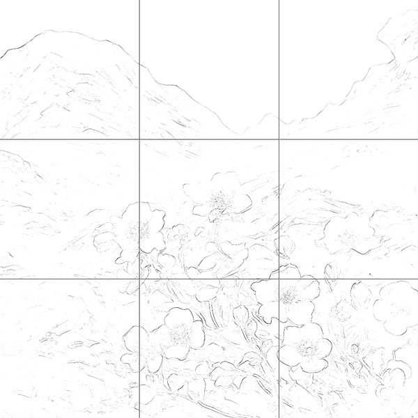 Sketch with grid