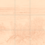 Sepia sketch with grid