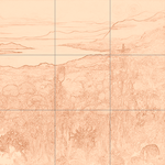 Sepia sketch with grid