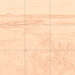 Sepia sketch with grid