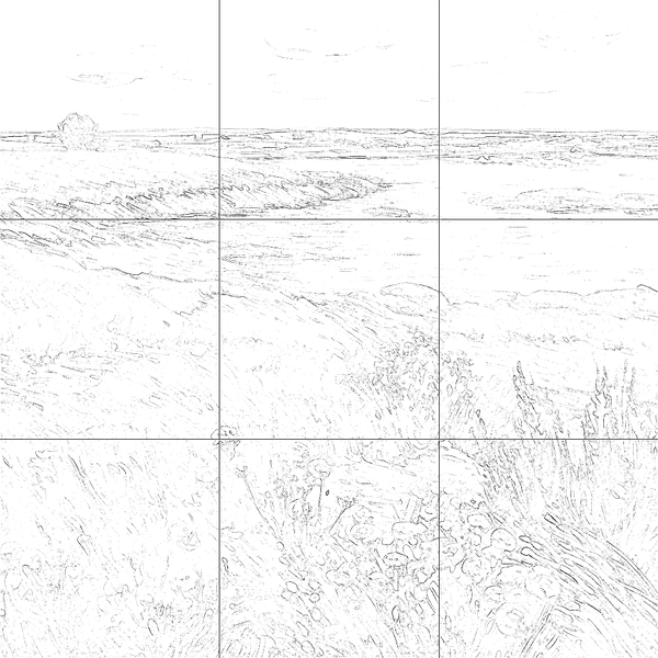 Sketch with grid