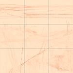 Sepia sketch with grid