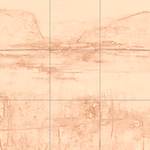 Sepia sketch with grid