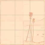 Sepia sketch with grid